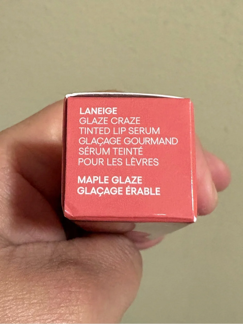 LANEIGE Glaze Craze Tinted Lip Serum - Maple Glaze (Peach Pink) Brand New